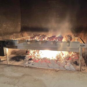 Universal Rotisserie with Legs and 5 Skewers